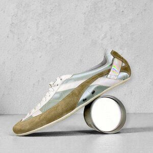 Barbara Bui Lace Up Sneakers EU 38 Y2K Satin Leather Made Italy